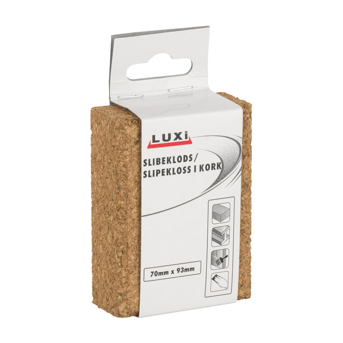 Slipekloss i kork - 93 x 70 x 30 mm